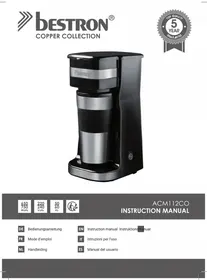 Notice BESTRON ACM112CO Kaffemaskin