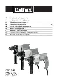 Notice Narex EV 13 F-H3 Wiertarka