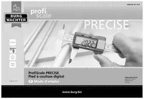 Notice Burg Wächter PS 7215 équipements de mesure