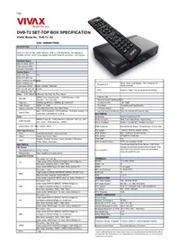Notice Vivax DVB-T2 Recepteur