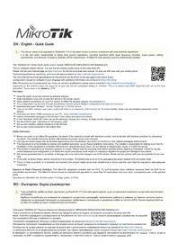 Notice Mikrotik NETMETAL AC² Point d'accès