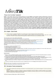 Notice Mikrotik CRS518-16XS-2XQ-RM Commutateur
