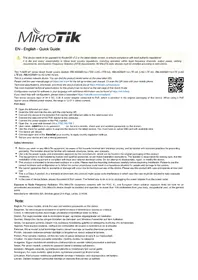 Notice Mikrotik LHG LTE6 KIT Non catégorisé