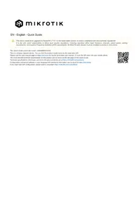 Notice Mikrotik LHG LTE18 KIT Маршрутизатор