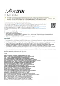 Notice Mikrotik NETPOWER LITE 7R Carte réseau / adaptateur