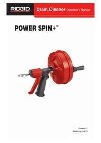 Notice RIDGID POWER SPIN+ Sin categoría