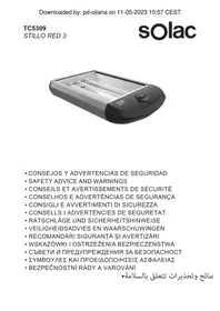 Notice SOLAC STILLO RED 3 TC5309 Chauffage