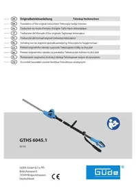 Notice Güde GTHS 6045.1 Cortasetos