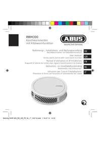 Notice ABUS RWM300 Détecteur de fumée