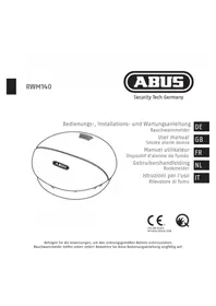 Notice ABUS RWM140 Détecteur de fumée