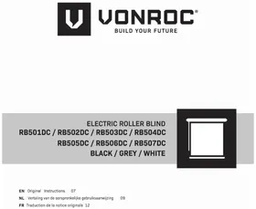 Notice Vonroc RB505DC Store roulant
