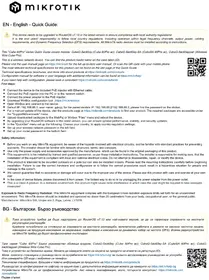 Notice Mikrotik WIRELESS WIRE CUBE PRO Маршрутизатор