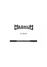 Notice Magnum TV 7052 SF Téléviseur