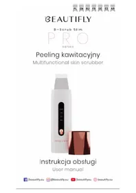 Notice Beautifly B-SCRUB PRO Appareil de soins de la peau