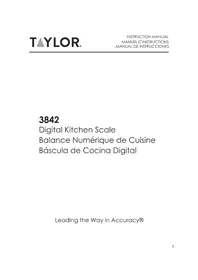 Notice Taylor 3842 Kitchen scales