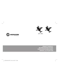 Notice Horizon Fitness GR7 Indoor bike trainer