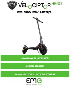 Notice EMG VELOCIPTOR HERO ES 108 EW HERO Scooter