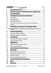 Notice PowerPlus POWX358 Jet de peinture