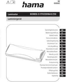 Notice HAMA 050562 Machine à laminer