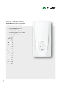 Notice Clage DCX NEXT Chaudière