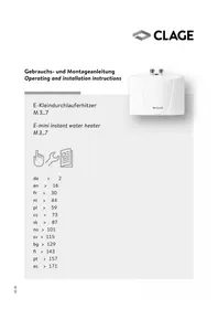 Notice Clage M3 Chaudière