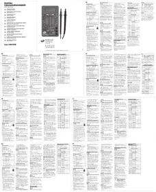 Notice REV RITTER BASIC EM830B Multimètre