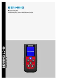 Notice BENNING LD 60 Télécommande