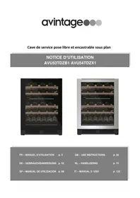 Notice AVINTAGE AVU54TDZX1 Wijnkelder