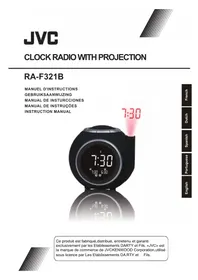 Notice JVC RA-F321B Alarm clock radio