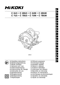 Notice HiKOKI C7BU3 Fierăstrău