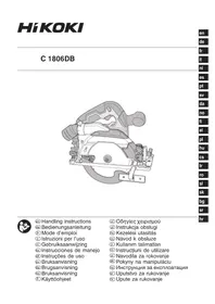 Notice HiKOKI C1806DB Fierăstrău
