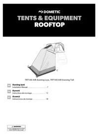 Notice DOMETIC TRT 140 AIR Tente