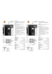 Notice Testo 177-T4 équipements de mesure