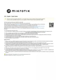 Notice Mikrotik CCR2004-1G-2XS-PCIE Routeur