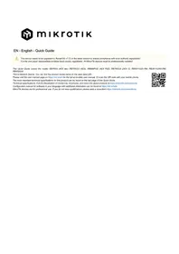 Notice Mikrotik HEX S Routeur