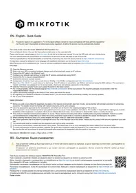 Notice Mikrotik POWERBOX PRO Routeur