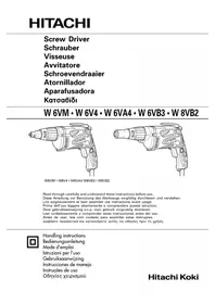 Notice HiKOKI W 6V4 Schrauber