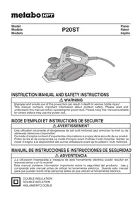 Notice HiKOKI P 20ST Plane