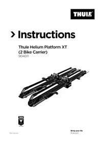Notice THULE HELIUM PLATFORM XT Porte-vélo