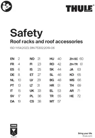 Notice THULE KIT 145365 Porte-bagages
