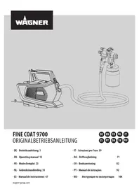 Notice WAGNER FINECOAT 9700 Paint spray
