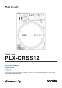 Notice PIONEER PLX-CRSS12 Platine vinyle