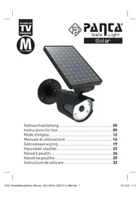 Notice Panta SAFE LIGHT SOLAR Motion detector