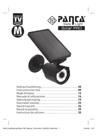 Notice Panta SAFE LIGHT SOLAR PRO Uncategorized