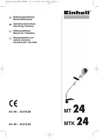 Notice EINHELL MTK 24 Débroussailleuse