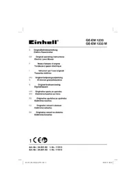 Notice EINHELL GE-EM 1233 M Tondeuse électrique