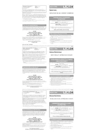 Notice Taylor 754941933S Balance