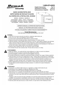 Notice Homak Security HS10036685 Coffre-fort