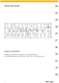 Notice BEHRINGER KOBOL EXPANDER シンセサイザー