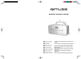 Notice MUSE M-30 BT Système hifi